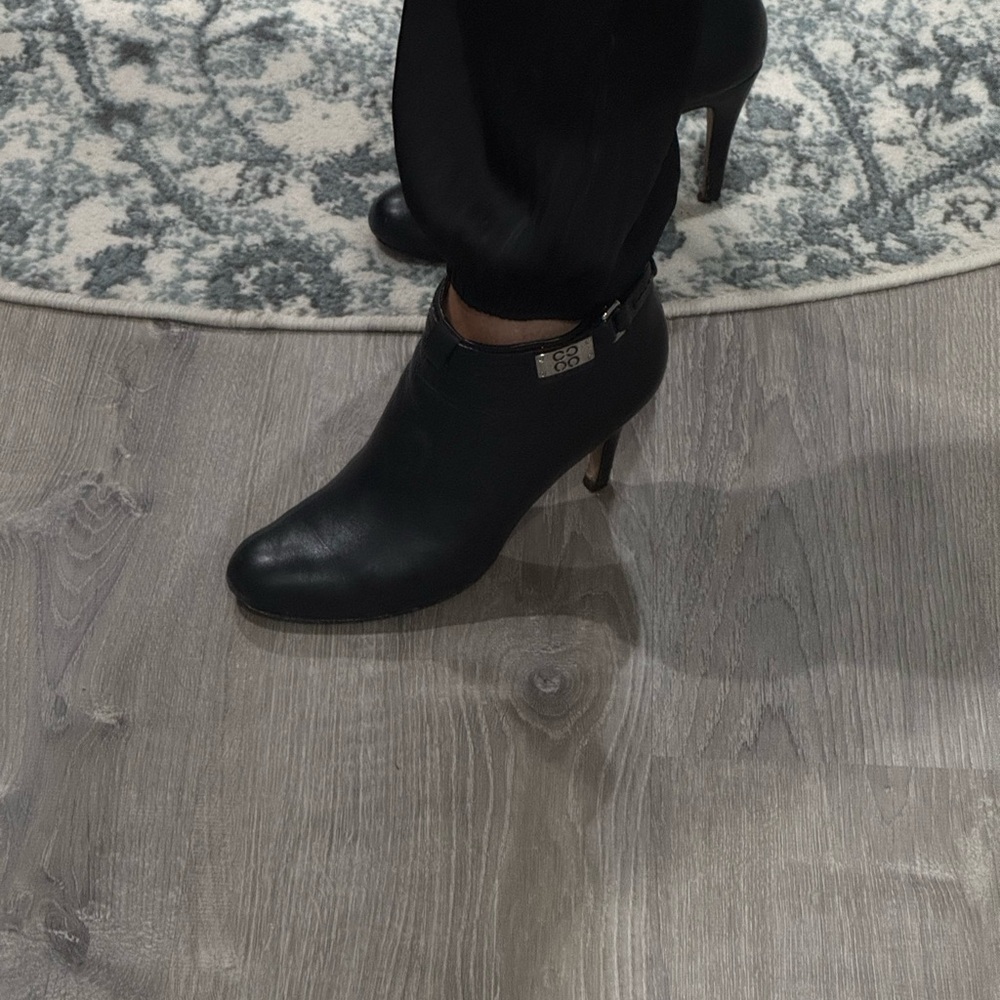 Coach Bianca soft calf black Heeled Bootie